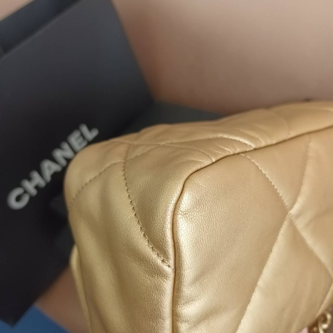Preloved Chanel C19 Gold GHW Fullset with receipt