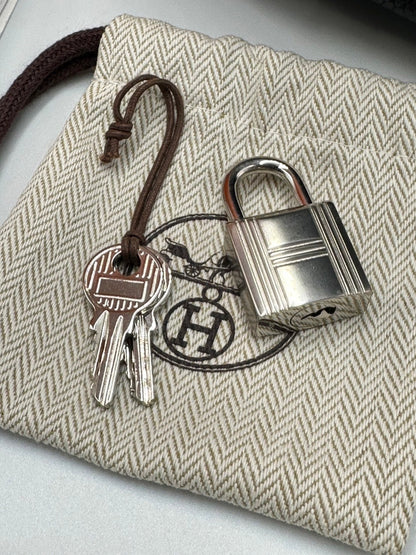 Preloved Hermes Picotin lock 18 Black Clemence with PHW Full set