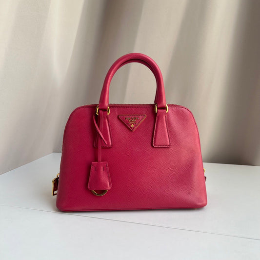 Preloved PRADA Small Safino Pink with GHW