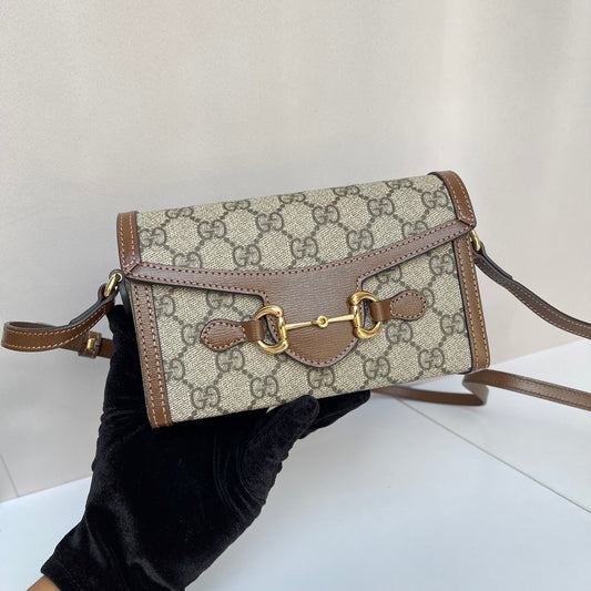 Preloved Gucci Horsebit 1955 Super mini GHW