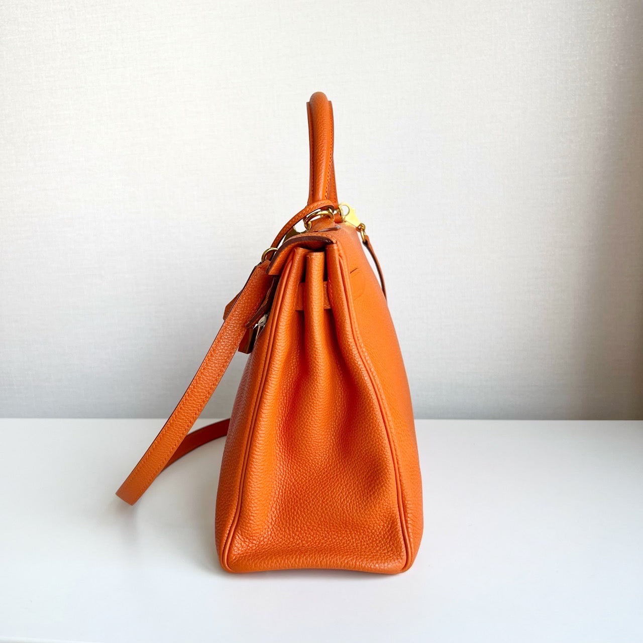 Hermes Kelly 32 Bag Orange