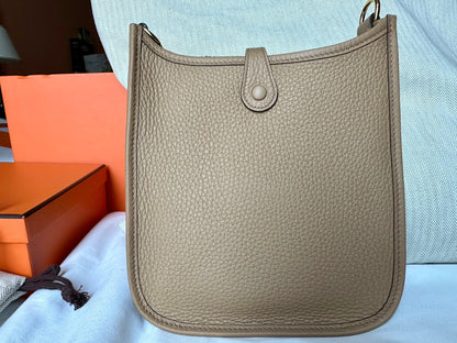 New !! Hermes Mini Everlyne 16 Chai Clemence with GHW Full set