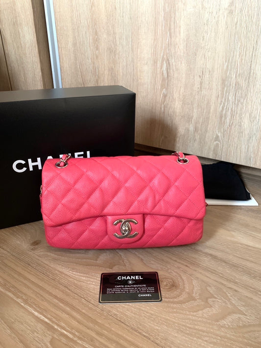 Preloved Chanel Easy 10 Pink Caviar with PHW